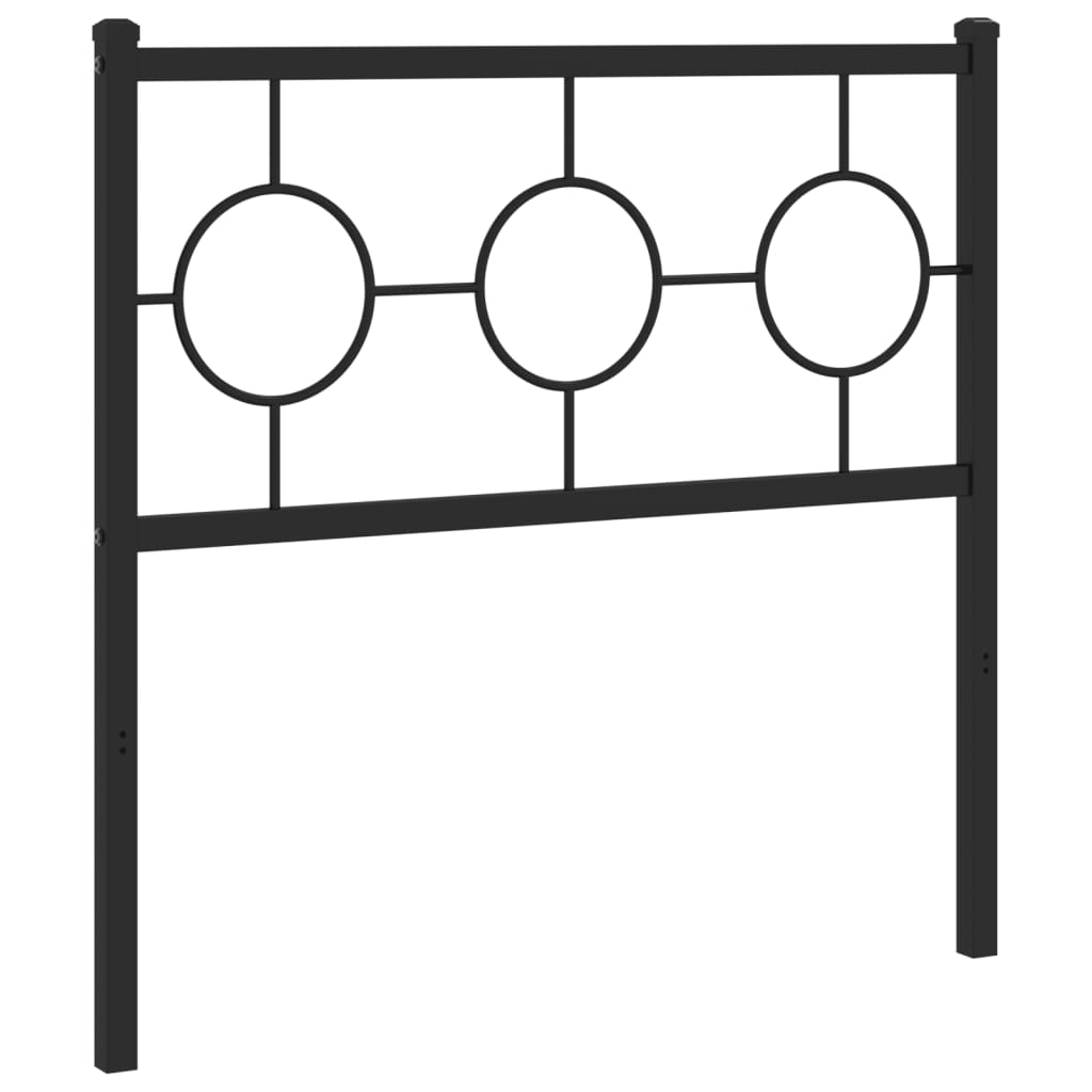 vidaXL Ersatz-Kopfteil Metall Schwarz 90 cm