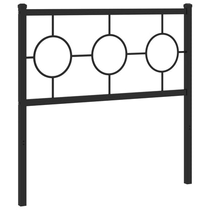 vidaXL Ersatz-Kopfteil Metall Schwarz 90 cm