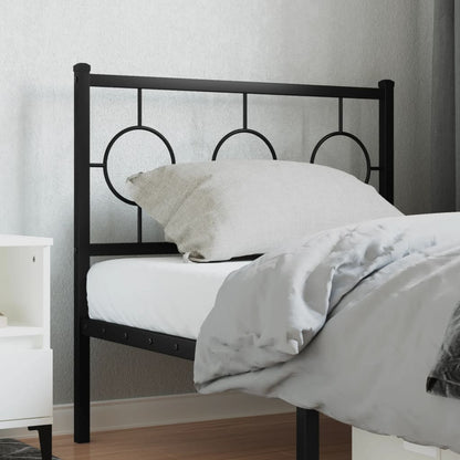vidaXL Ersatz-Kopfteil Metall Schwarz 90 cm