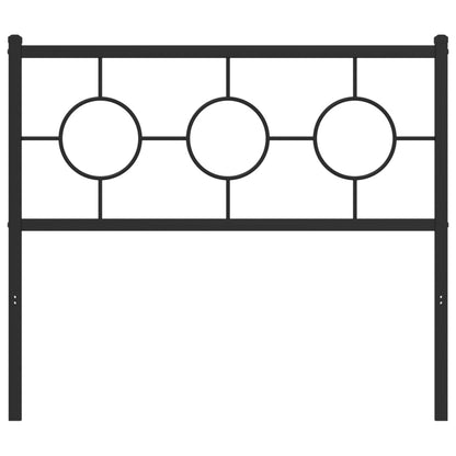 vidaXL Ersatz-Kopfteil Metall Schwarz 100 cm