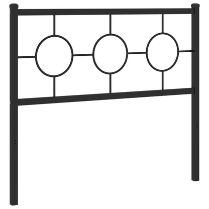 vidaXL Ersatz-Kopfteil Metall Schwarz 100 cm