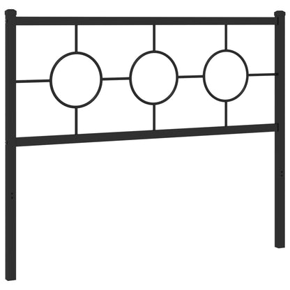 vidaXL Ersatz-Kopfteil Metall Schwarz 107 cm