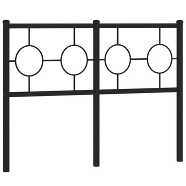 vidaXL Ersatz-Kopfteil Metall Schwarz 120 cm