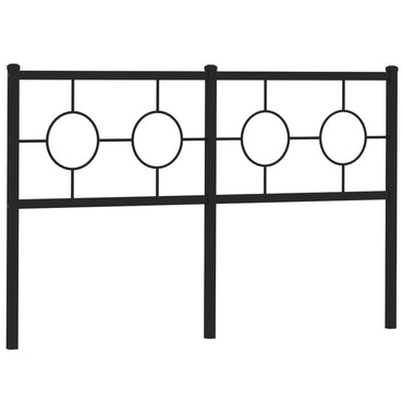 vidaXL Ersatz-Kopfteil Metall Schwarz 150 cm