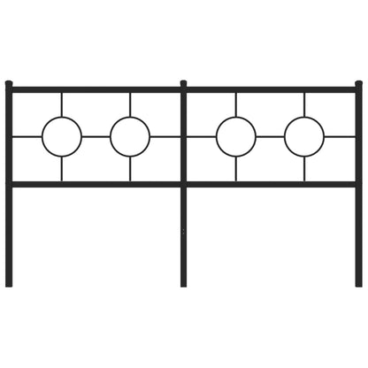 vidaXL Ersatz-Kopfteil Metall Schwarz 150 cm