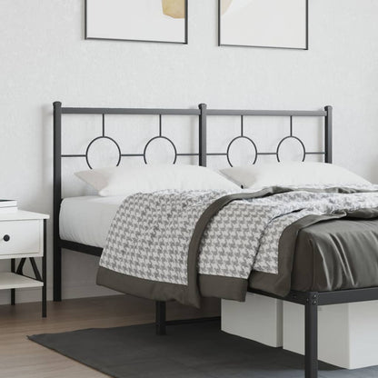 vidaXL Ersatz-Kopfteil Metall Schwarz 150 cm