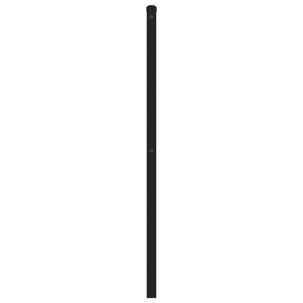 vidaXL Ersatz-Kopfteil Metall Schwarz 180 cm