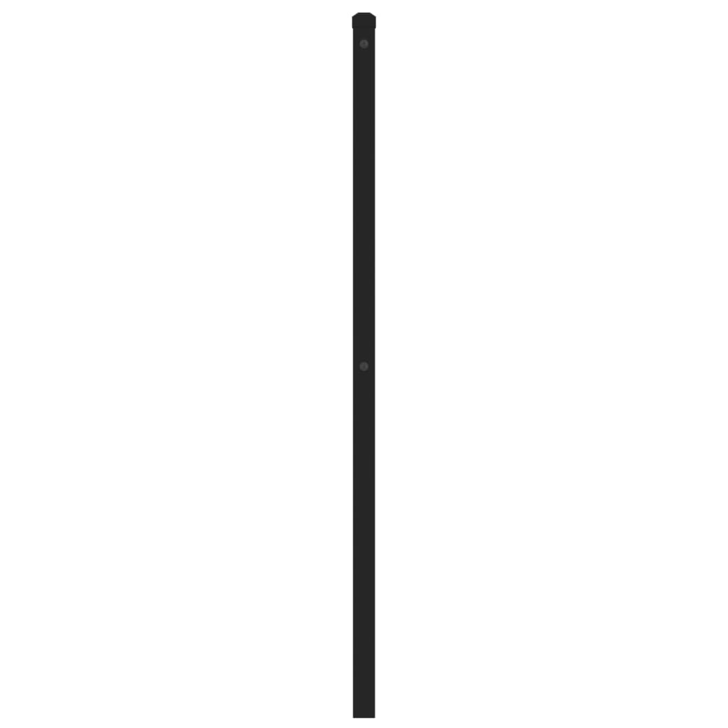 vidaXL Ersatz-Kopfteil Metall Schwarz 193 cm