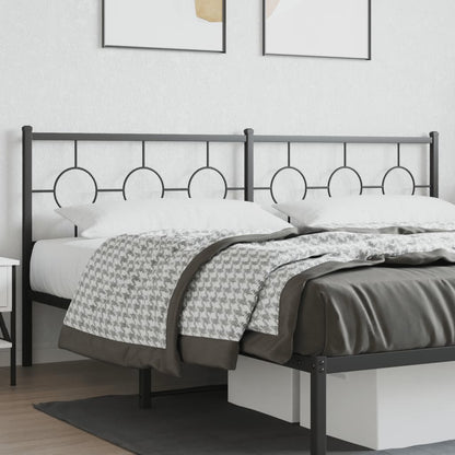 vidaXL Ersatz-Kopfteil Metall Schwarz 200 cm