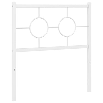 vidaXL Ersatz-Kopfteil Metall Weiß 75 cm
