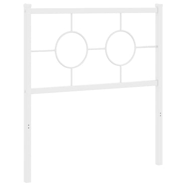 vidaXL Ersatz-Kopfteil Metall Weiß 80 cm
