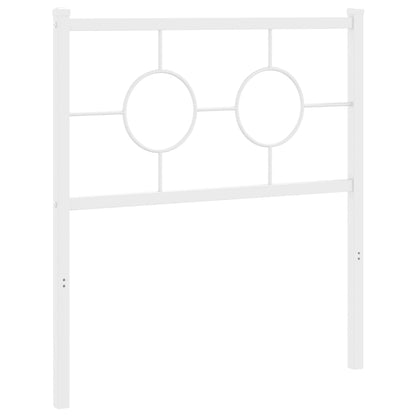 vidaXL Ersatz-Kopfteil Metall Weiß 80 cm
