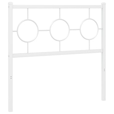 vidaXL Ersatz-Kopfteil Metall Weiß 90 cm