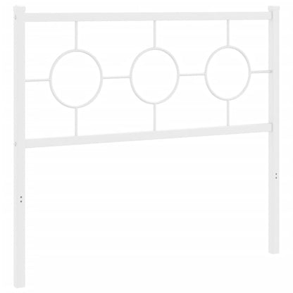 vidaXL Ersatz-Kopfteil Metall Weiß 100 cm