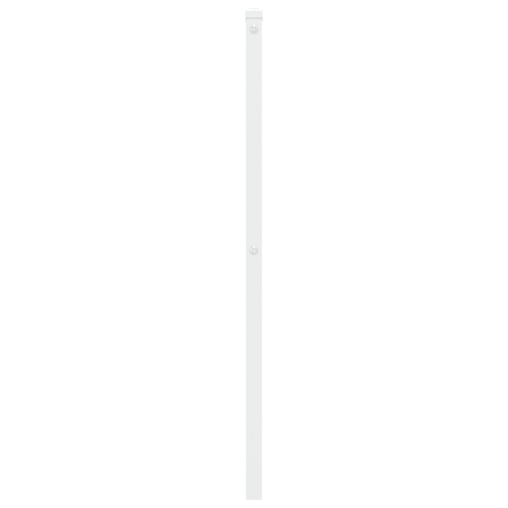 vidaXL Ersatz-Kopfteil Metall Weiß 107 cm