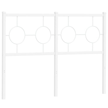 vidaXL Ersatz-Kopfteil Metall Weiß 120 cm