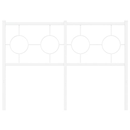 Ersatz-Kopfteil Metall Weiß 120 cm