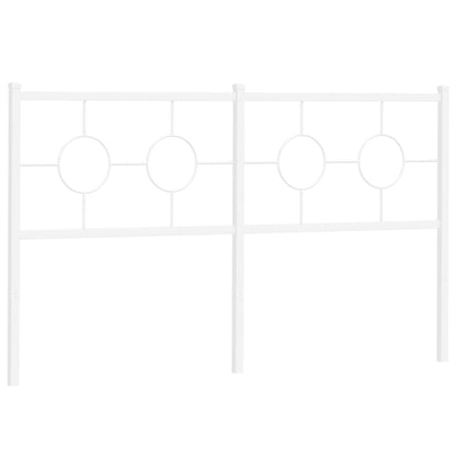 vidaXL Ersatz-Kopfteil Metall Weiß 150 cm