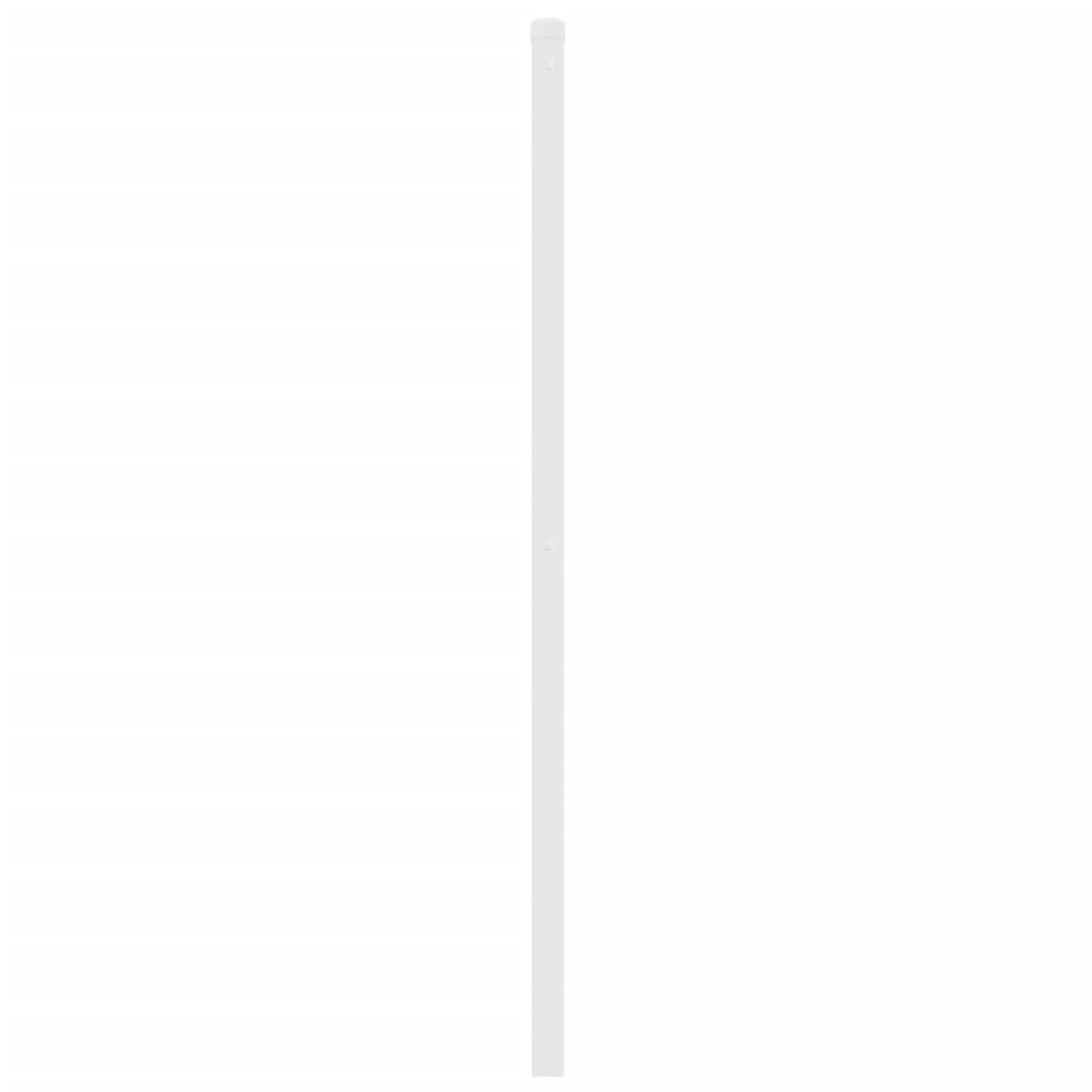 vidaXL Ersatz-Kopfteil Metall Weiß 160 cm