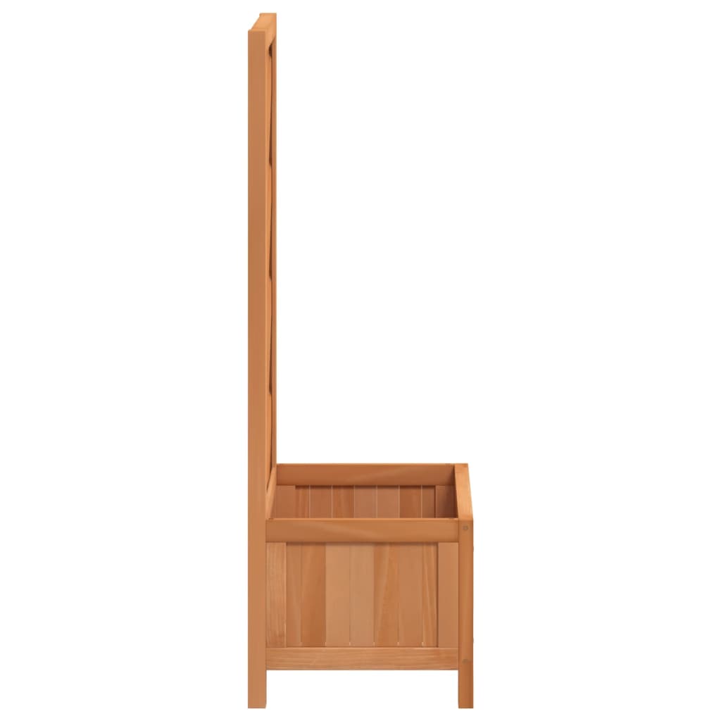 vidaXL Pflanzkübel mit Spalier Braun Massivholz Tanne