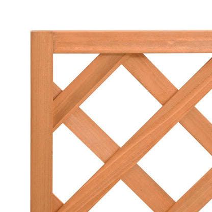 vidaXL Pflanzkübel mit Spalier Braun Massivholz Tanne