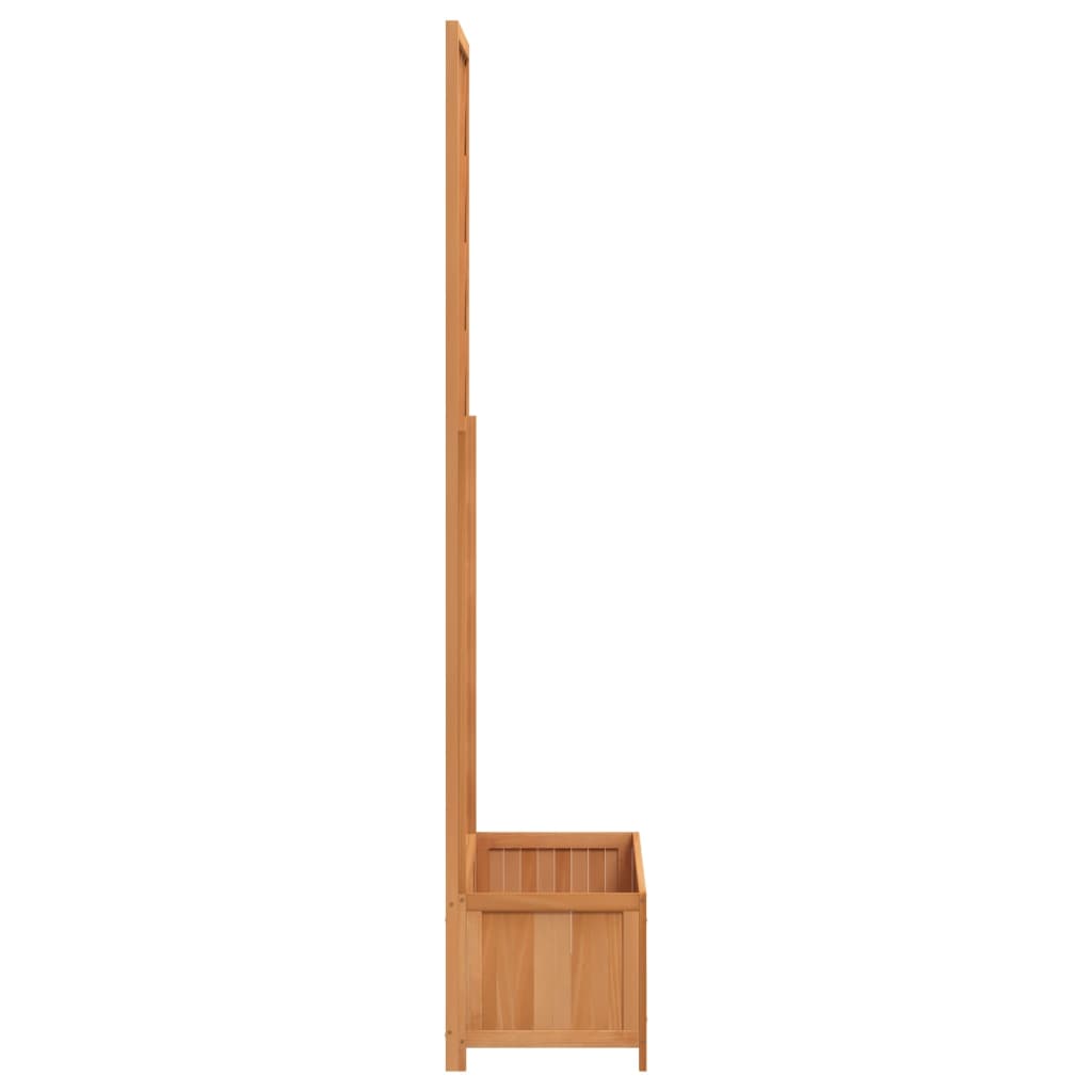 vidaXL Pflanzkübel mit Spalier Braun Massivholz Tanne