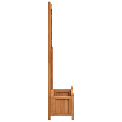 vidaXL Jardinière avec treillis Bois de sapin massif Marron