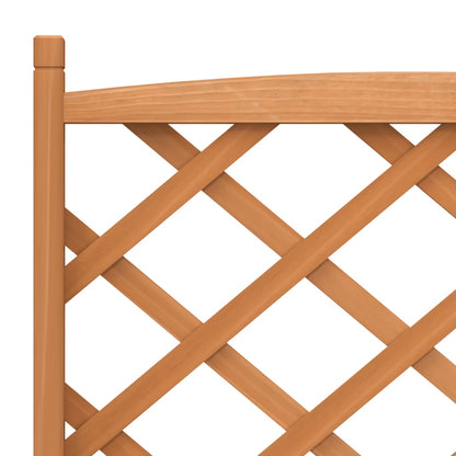 vidaXL Jardinière avec treillis Bois de sapin massif Marron
