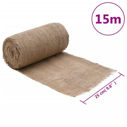 vidaXL Jutegewebe 0,25x15 m 100% Jute 200 g/m²