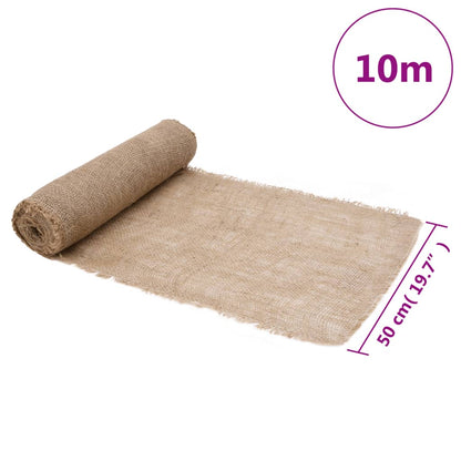 vidaXL Tissu en jute 0,5x10 m 100 % jute 200 g/m²