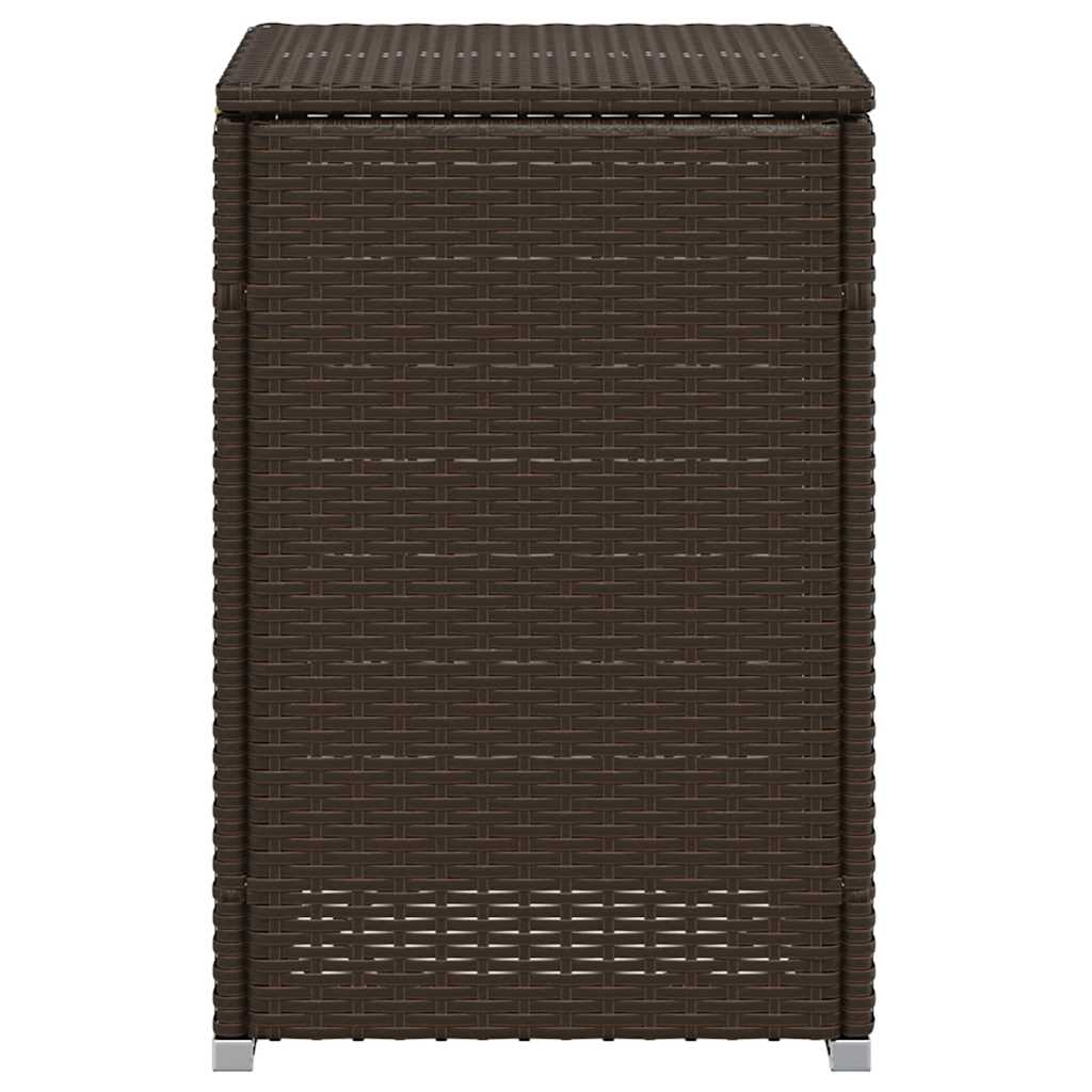 Propan-Tank-Verstecktisch Braun 40x40x60 cm Poly Rattan
