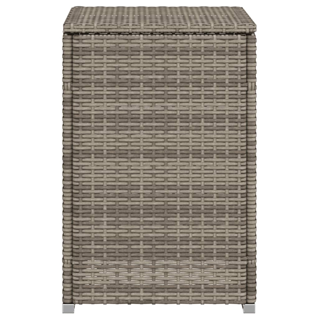 vidaXL Table cache-bouteille de gaz propane gris 40x40x60 cm rotin PE