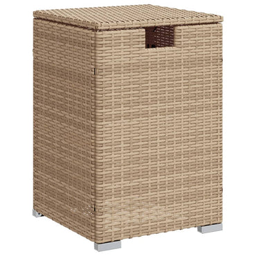 vidaXL Table cache-bouteille de gaz propane Beige 40x40x60 cm Résine tressée
