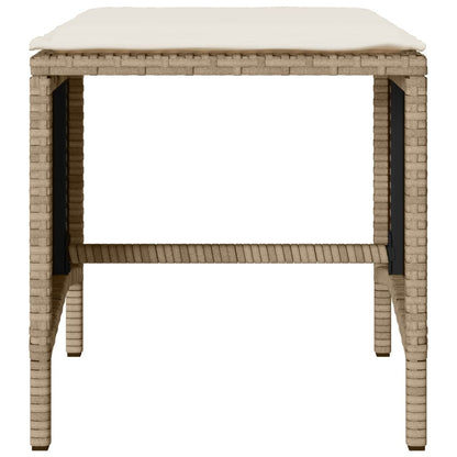 vidaXL Ensemble de canapés de jardin 4 pcs avec coussins en résine tressée beige