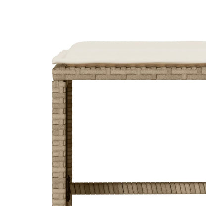 vidaXL Ensemble de canapés de jardin 4 pcs avec coussins en résine tressée beige