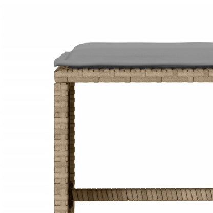 vidaXL Ensemble de canapés de jardin 4 pcs avec coussins en résine tressée beige
