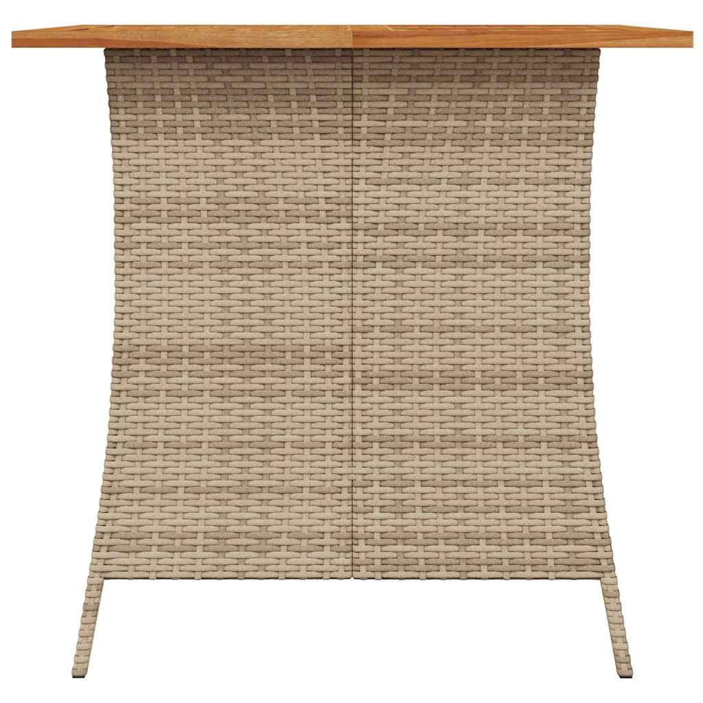 vidaXL Ensemble repas de jardin 5 pcs avec coussins Résine tressée Beige
