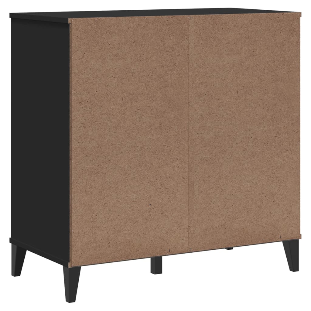 vidaXL Commode VIKEN Panneau d'aggloméré Noir