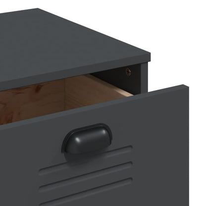 vidaXL Commode VIKEN Anthracite Bois d'ingénierie
