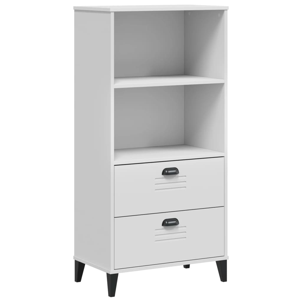 vidaXL Bücherschrank VIKEN Weiß 60x35x123 cm Holzwerkstoff