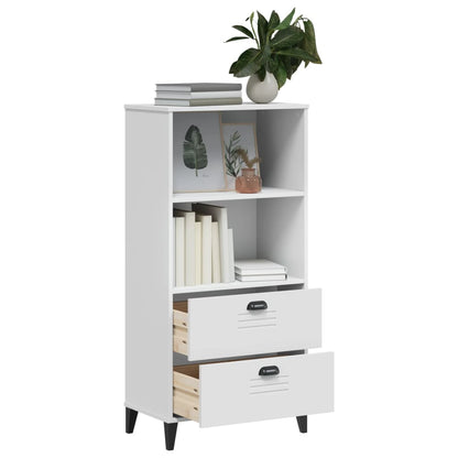vidaXL Bücherschrank VIKEN Weiß 60x35x123 cm Holzwerkstoff