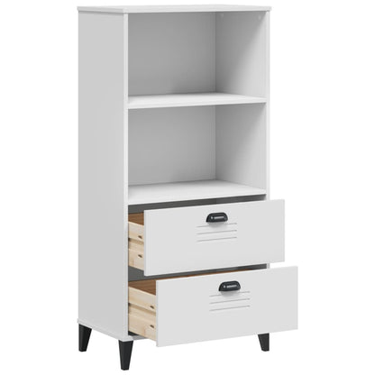 vidaXL Bücherschrank VIKEN Weiß 60x35x123 cm Holzwerkstoff