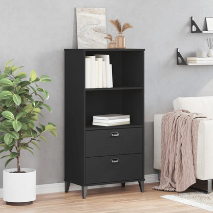 vidaXL Bibliothèque VIKEN Noir 60x35x123 cm Bois d'ingénierie