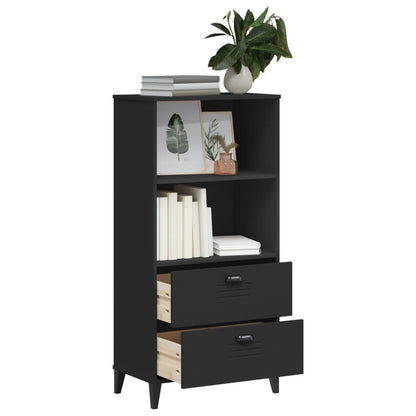 vidaXL Bibliothèque VIKEN Noir 60x35x123 cm Bois d'ingénierie