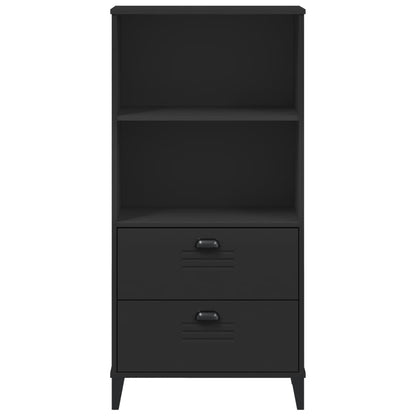 vidaXL Bibliothèque VIKEN Noir 60x35x123 cm Bois d'ingénierie