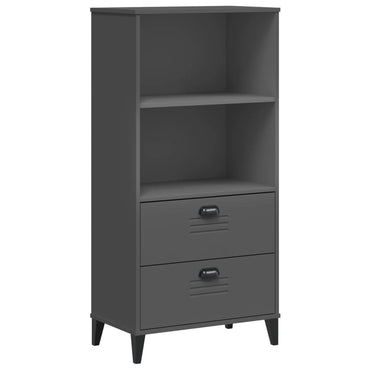 vidaXL Bücherschrank VIKEN Anthrazit 60x35x123 cm Holzwerkstoff