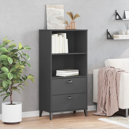 vidaXL Bücherschrank VIKEN Anthrazit 60x35x123 cm Holzwerkstoff