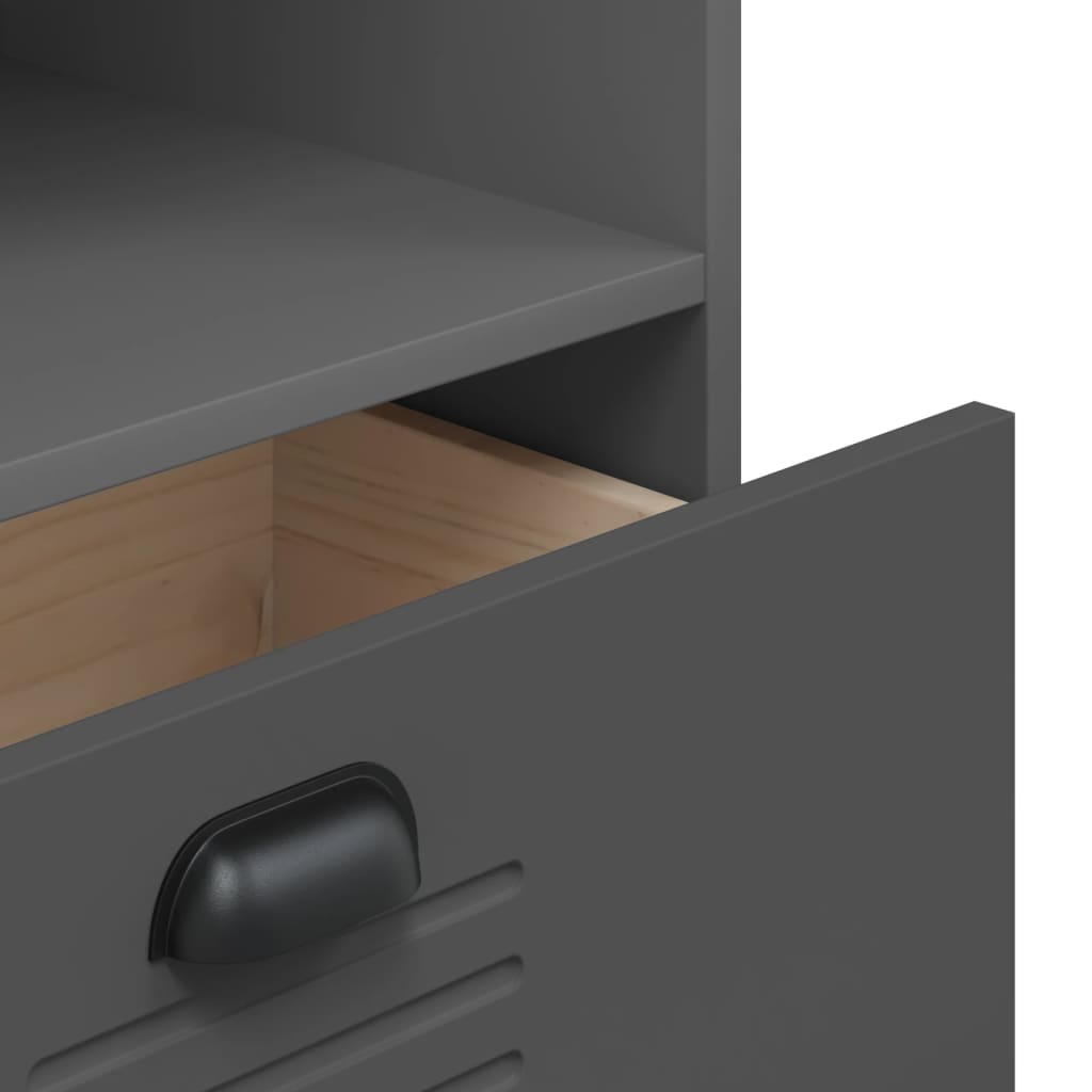 vidaXL Bücherschrank VIKEN Anthrazit 60x35x123 cm Holzwerkstoff