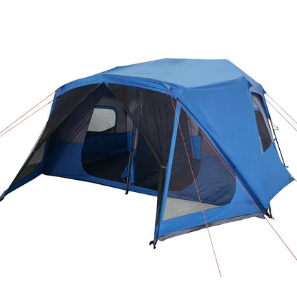 vidaXL Familienzelt 10 Personen Blau Quick Release Wasserdicht