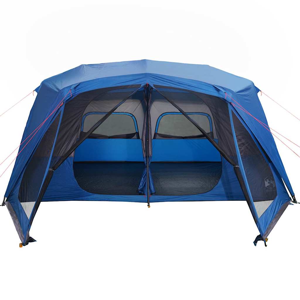 vidaXL Familienzelt 10 Personen Blau Quick Release Wasserdicht